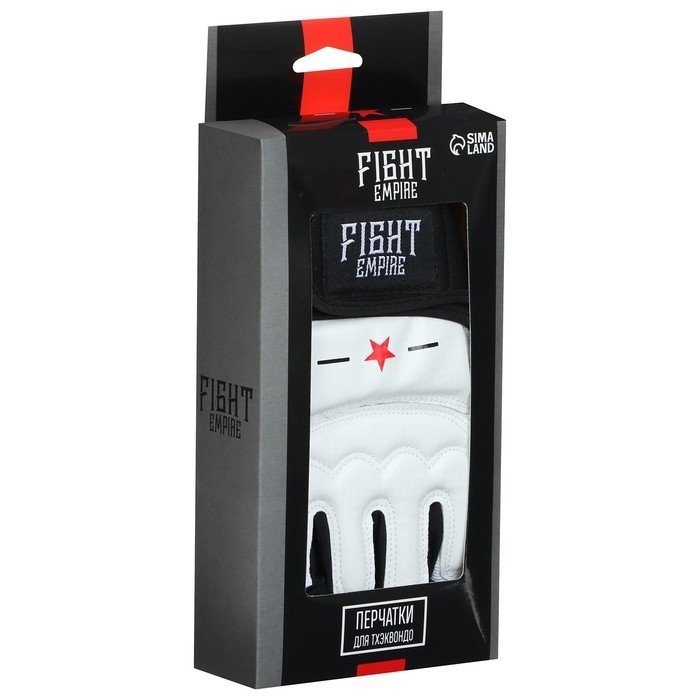 Перчатки для тхэквондо FIGHT EMPIRE, белые