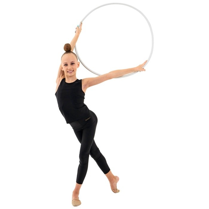 Обруч для художественной гимнастики Grace Dance, профессиональный, d=65 см, цвет белый