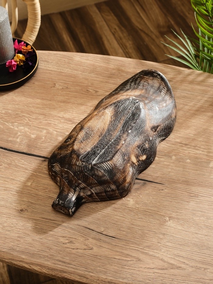 Блюдо «Лист», 35×18×6 см, дерево Джати