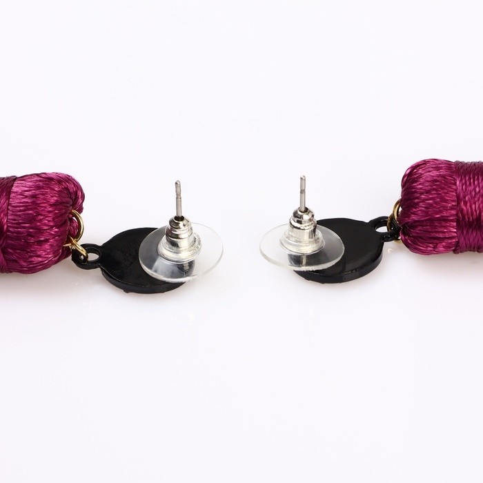 Серьги «Кисти» гармония, цвет красный, L кисти 8,5 см