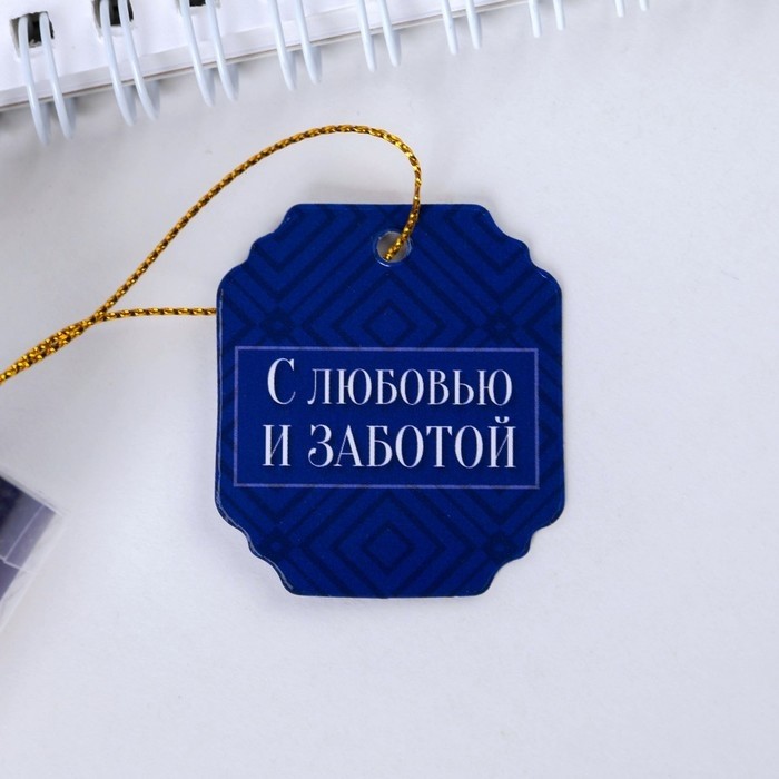 Ручка шариковая, синяя паста в тубусе, пластик «Любимому сыну»
