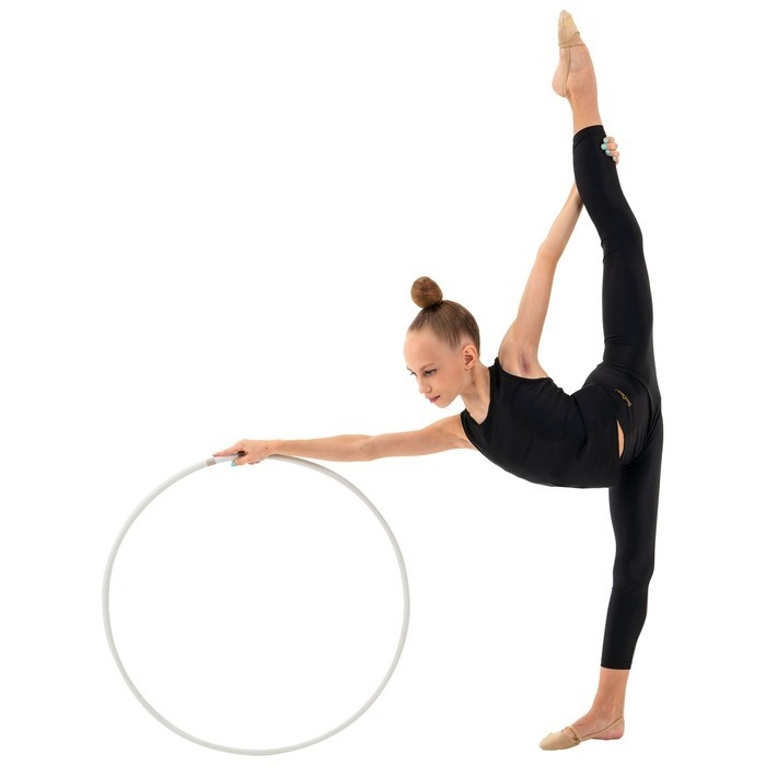 Обруч для художественной гимнастики Grace Dance, профессиональный, d=70 см, цвет белый