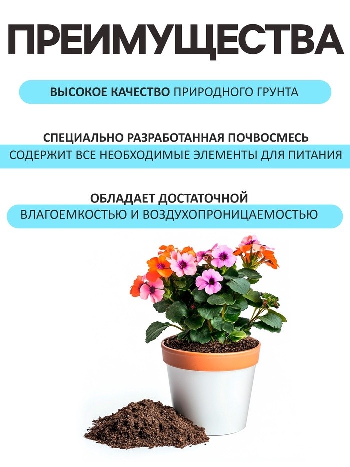 Грунт Цветочный "Рецепты Дедушки Никиты" 40 л.