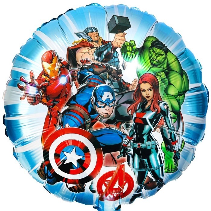 Шар воздушный фольгированный 18" «Команда Avengers», Мстители