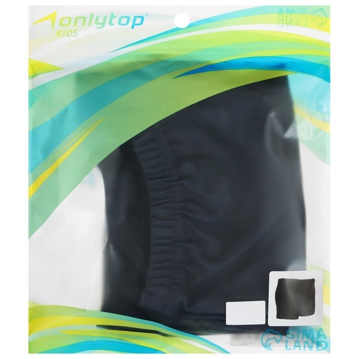 Плавки для плавания ONLYTOP, р. 36, цвет чёрный