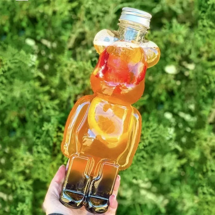 Бутылка для напитков"Мишка", 400 мл, 21 х 6.5 см