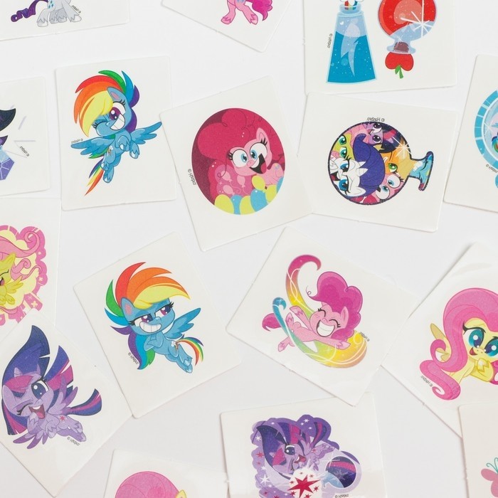 Адвент-календарь «Маленькая пони», с детскими татуировками, 18 шт., My little pony