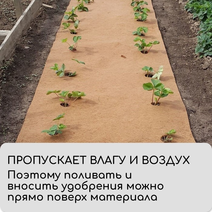 Кокосовое полотно для мульчирования, 3×0.5 м, «Мульчаграм»