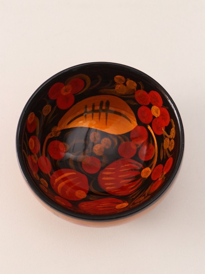 Солонка «Каравай», 7,5×3 см, хохлома