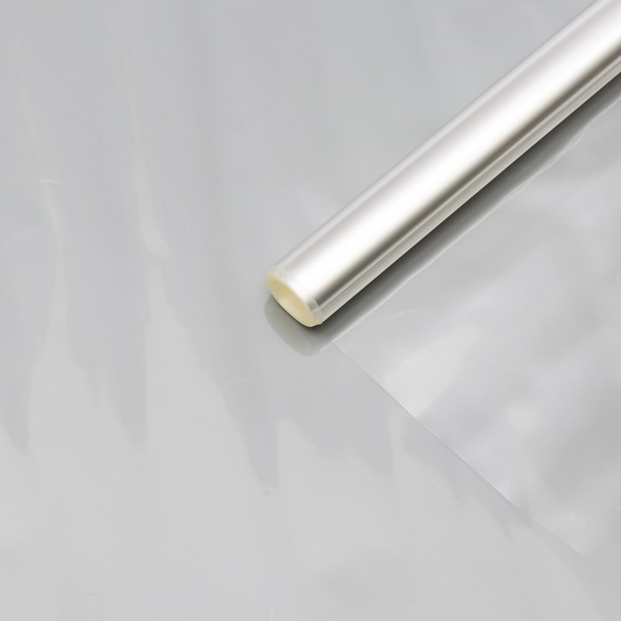 Плёнка для цветов прозрачная 1×5.5 м, 200 г, 40 мкм