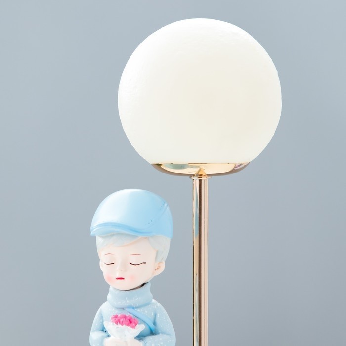 Настольная лампа «Девушка» LED USB голубой 14×10.5×31.5 см RISALUX