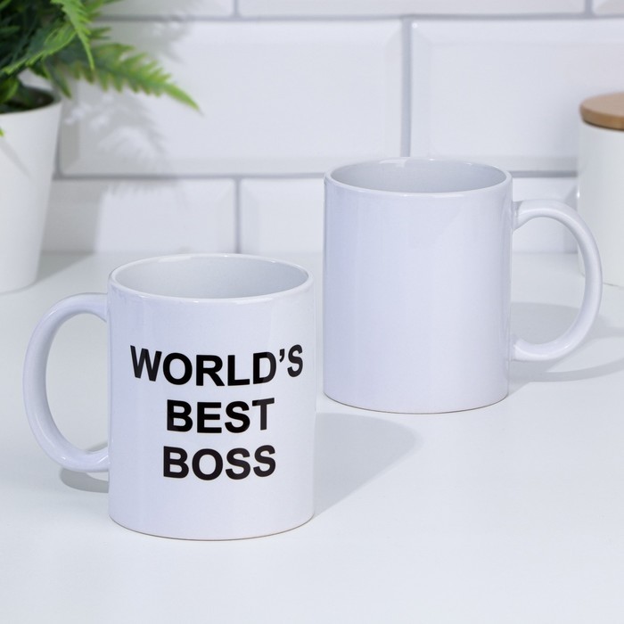 Кружка керамическая WORLD'S BEST BOSS, 320 мл