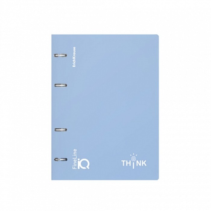 Тетрадь на кольцах, 100 листов в клетку, ErichKrause IQ FineLine Symbol, пластиковая обложка, блок офсет 100% белизна, МИКС
