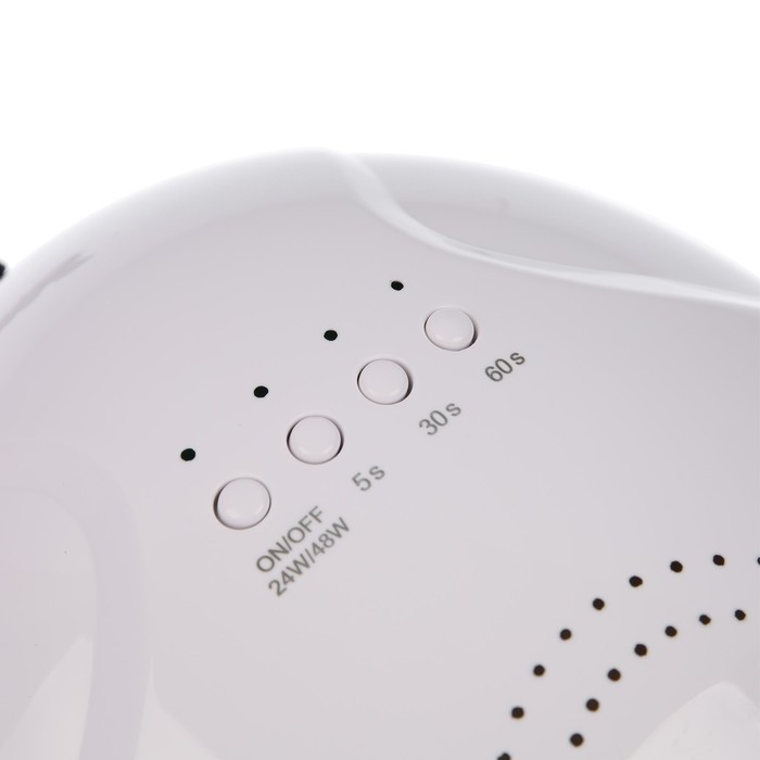 Лампа для маникюра Luazon LUF-17, UV/LED, 30 диодов, 48 Вт, таймер, USB, белая