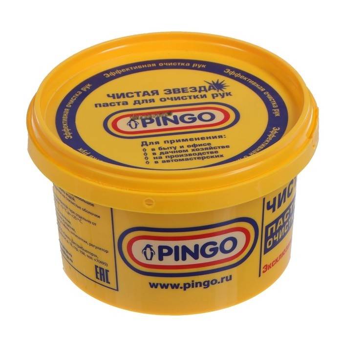 Паста для очистки рук PINGO с антисептическими свойствами, ведро, 11 л