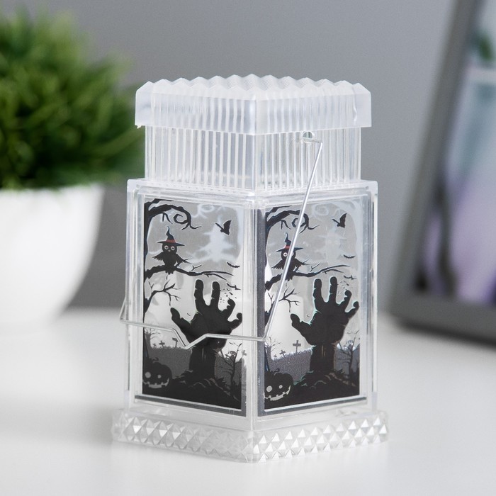 Фигурка светящаяся RISALUX «Хэллоуин», LED-ночник, 1 Вт, 3×LR44, 6×6×10.5 см, МИКС