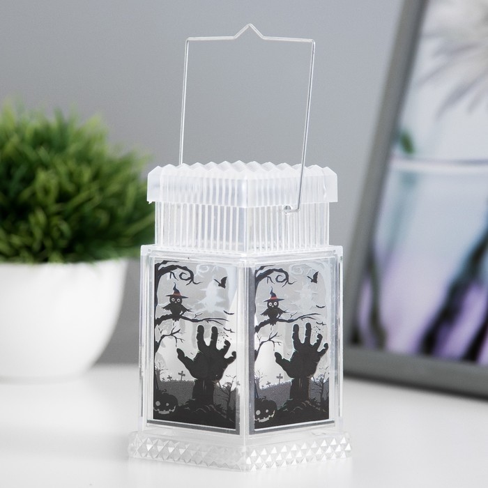Фигурка светящаяся RISALUX «Хэллоуин», LED-ночник, 1 Вт, 3×LR44, 6×6×10.5 см, МИКС