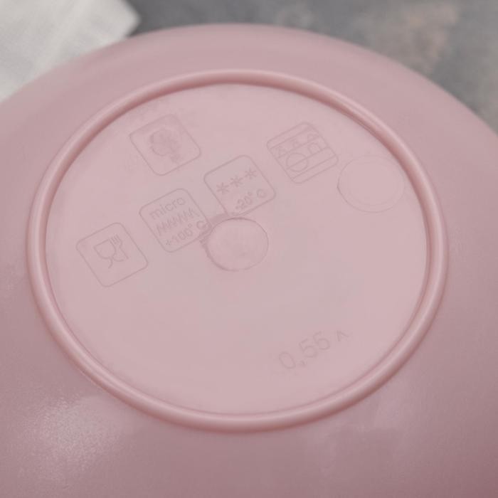 Салатник с крышкой Plastic Centre Galaxy, 550 мл, пластик, МИКС (Цена за 2 шт.)