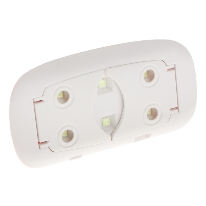 Лампа для маникюра Luazon LUF-22, UV/LED, 6 диодов, 6 Вт, таймер, USB, розовая