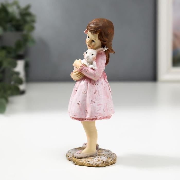 Фигурка полистоун «Малышка Алиса с белым кроликом», 14×5.7×4.7 см