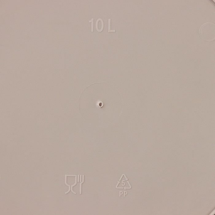 Контейнер для мусора Rambai, 10 л, d=26.7 см, h=42 см, цвет бежевый