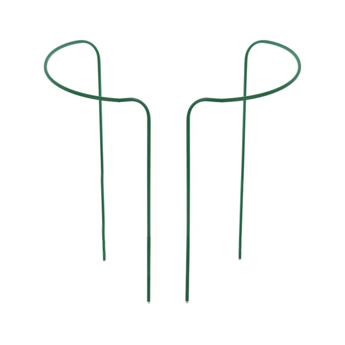 Кустодержатель для клубники, d=20 см, h=25 см, ножка d=0.3 см, металл, зелёный