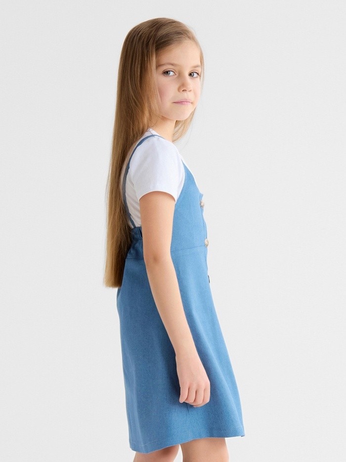 Сарафан для девочки MINAKU: Jeans collection, цвет голубой