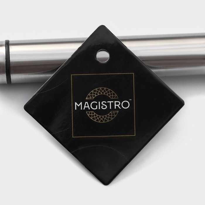Сито-дуршлаг Magistro Arti, d=14 см, с фиксатором, серебристое