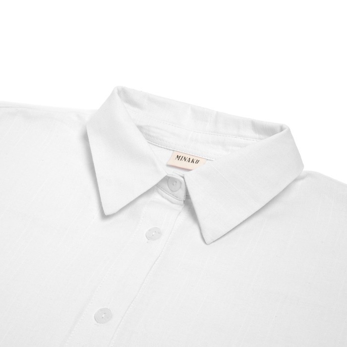 Блузка женская MINAKU: Casual Collection, цвет белый
