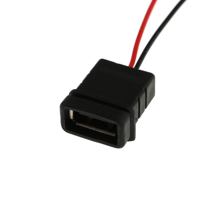 Разъём usb с проводом CARTAGE, 2 pin, 0.5 А, 5 В, чёрный