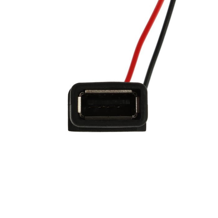 Разъём usb с проводом CARTAGE, 2 pin, 0.5 А, 5 В, чёрный