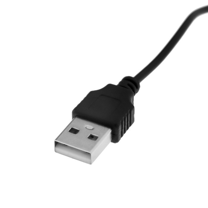 Кабель универсальный Luazon, разъем 3.5 - USB, 0.5 м, чёрный (Цена за 2 шт.)