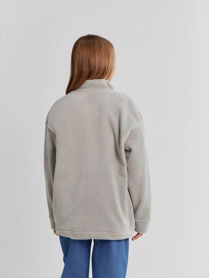 Свитшот флисовый детский MINAKU: Fleece Soft, серые