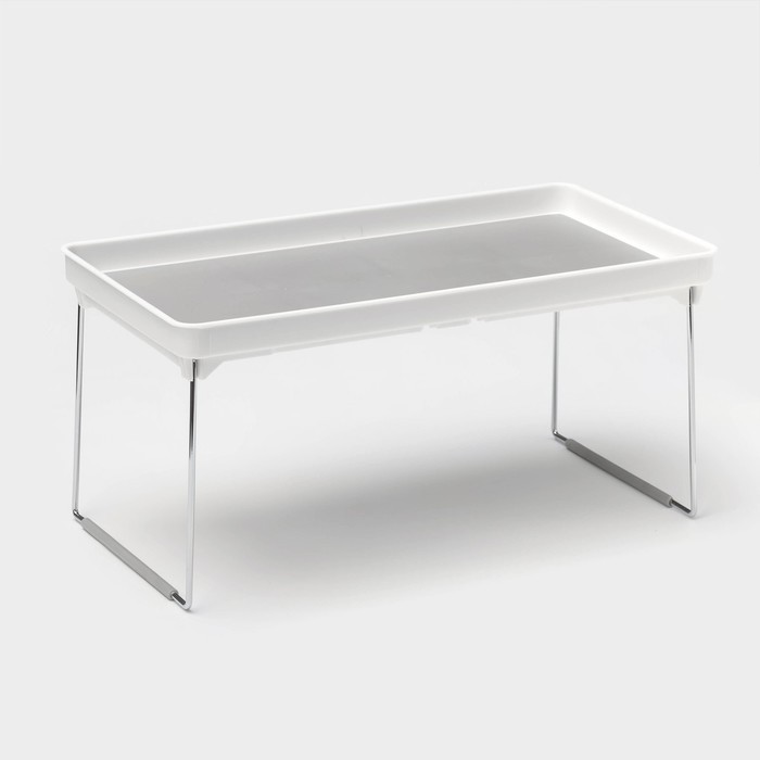 Столик - поднос для подачи Griten, складной, 36.2×19×3.7 см, белый