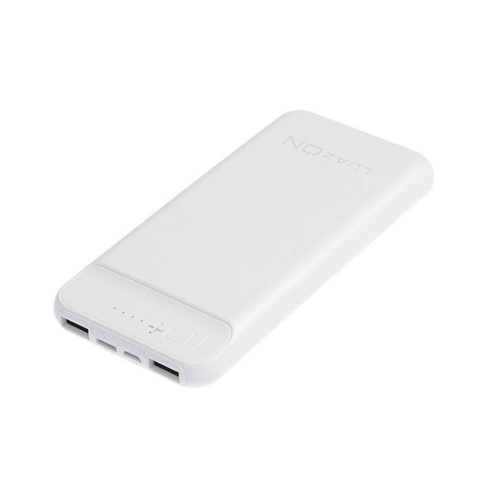 Внешний аккумулятор Luazon PB-29, Li-Pol, 10000 мАч, 2 USB, Type-C, microUSB, 2.1 A/1 A