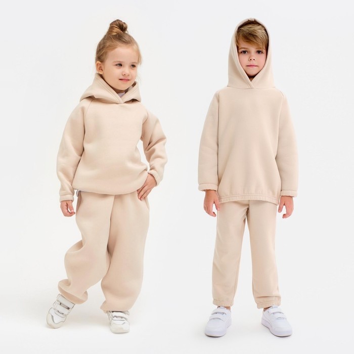 Худи детское MINAKU: Basic Line KIDS, бежевое