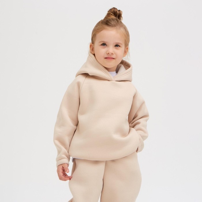 Худи детское MINAKU: Basic Line KIDS, бежевое