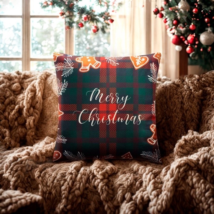 Наволочка декоративная «Этель» Merry Christmas, размер 40х40 см