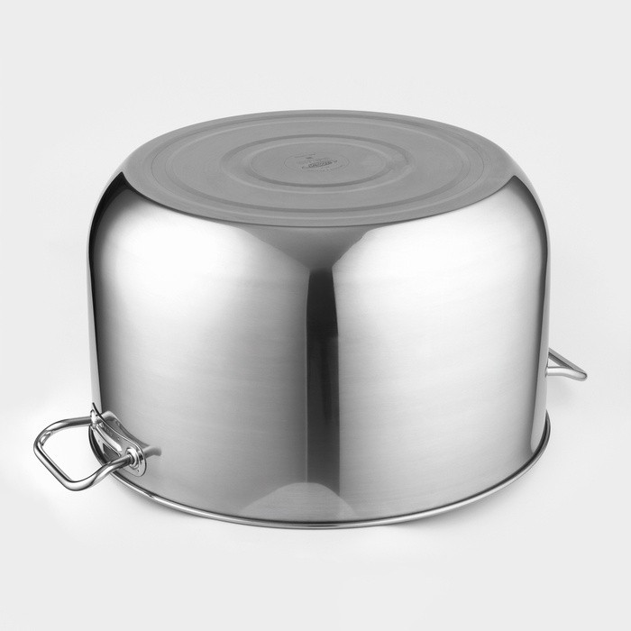 Кастрюля Amet, 40 л, d=45 см, цельнотянутая, нержавеющая сталь