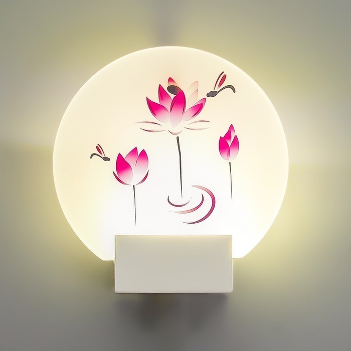 Бра "Фламинго" LED 6Вт 4000К белый 19,5х6х19,5 см