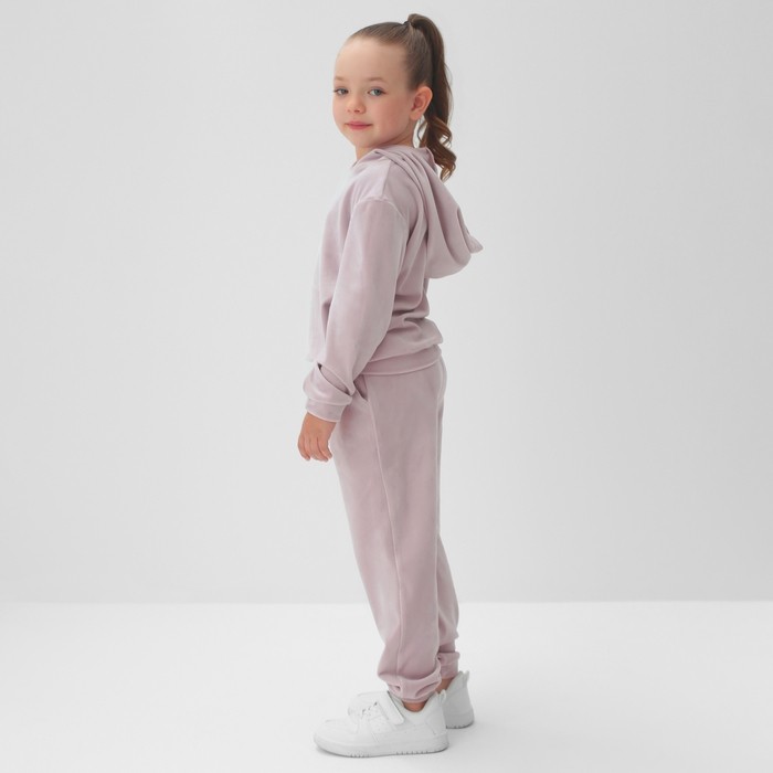 Костюм детский (толстовка, брюки) KAFTAN "Basic line" размер 36 (134-140см), лиловый