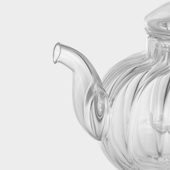 Заварочный чайник из стекла Доляна «Диана. Грация», 1 л, стеклянное сито