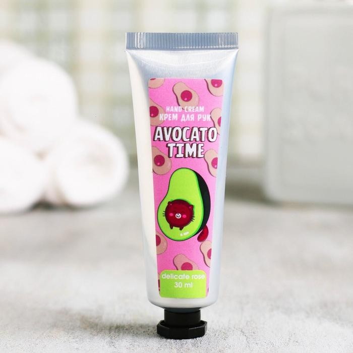 Крем для рук Avokato Time, 30 мл, аромат розы, Beauty Fox