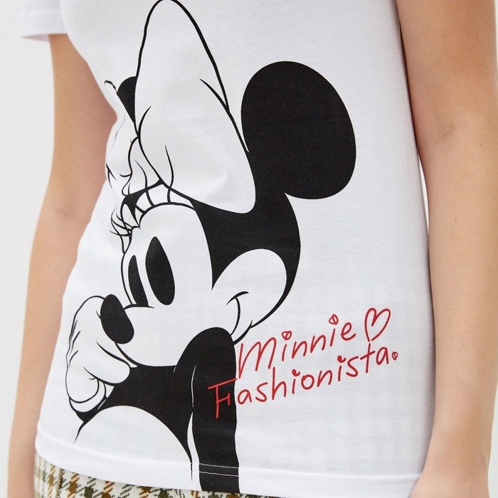 Футболка Minnie Fashionista Минни Маус, белая