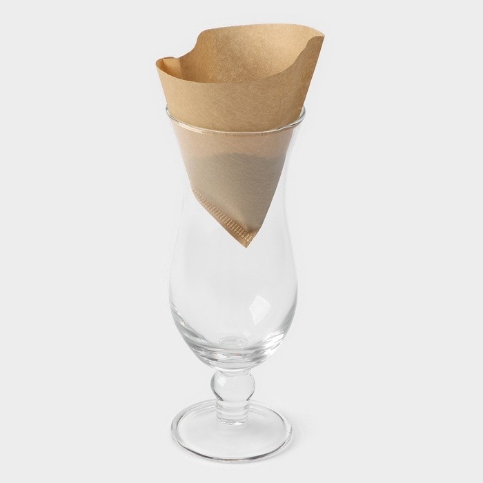 Фильтр для заваривания кофе V60 Доляна Tasty, неотбелённые, 50 шт., бумага