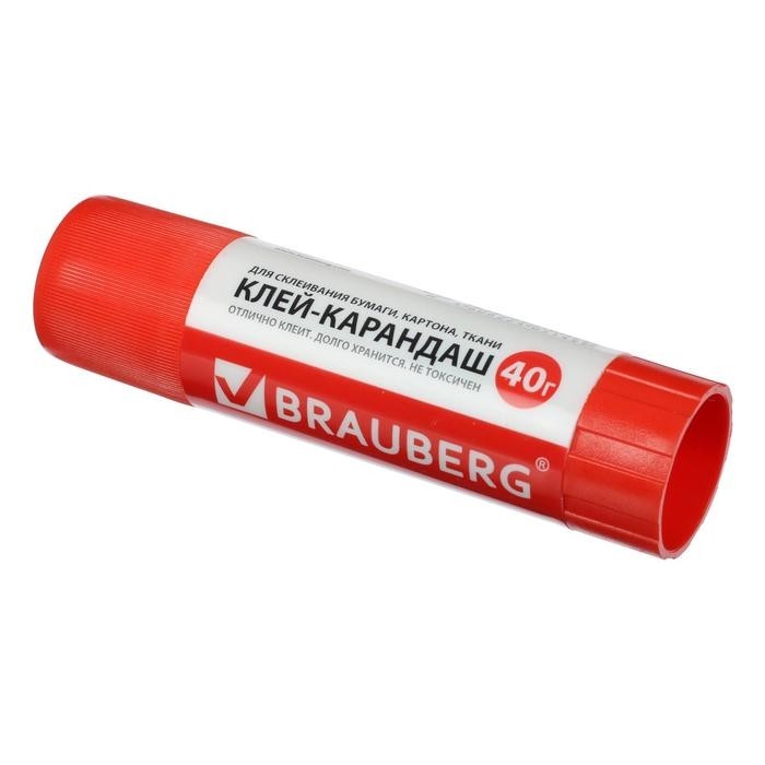 Клей-карандаш, BRAUBERG, 40г (Цена за 2 шт.)