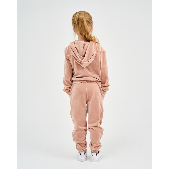 Костюм детский (толстовка, брюки) KAFTAN "Basic line" р.34 (122-128), пудра
