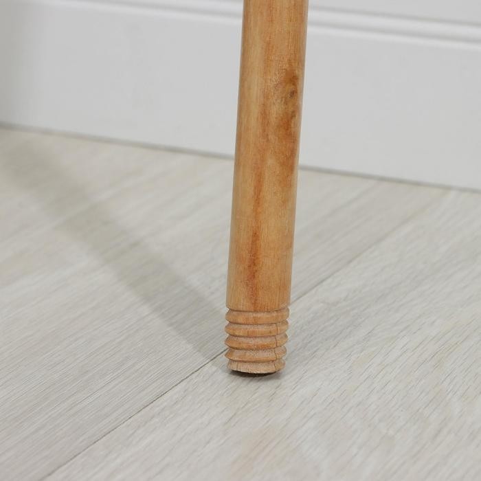 Черенок деревянный, лакированный Доляна, 119,5×2,2 см, c еврорезьбой, сорт дерева B