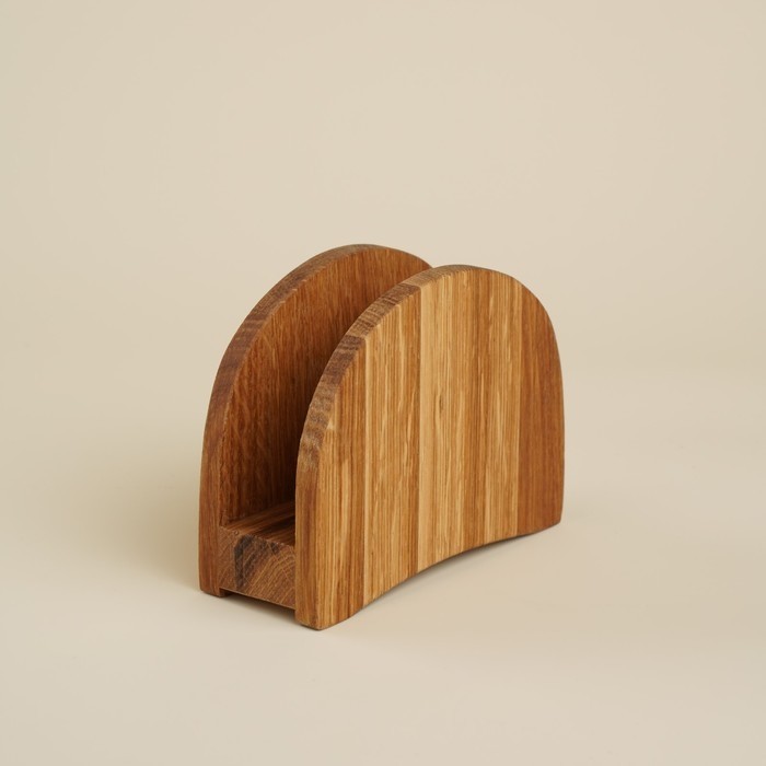 Салфетница деревянная SL Home, 12×9 см, дуб