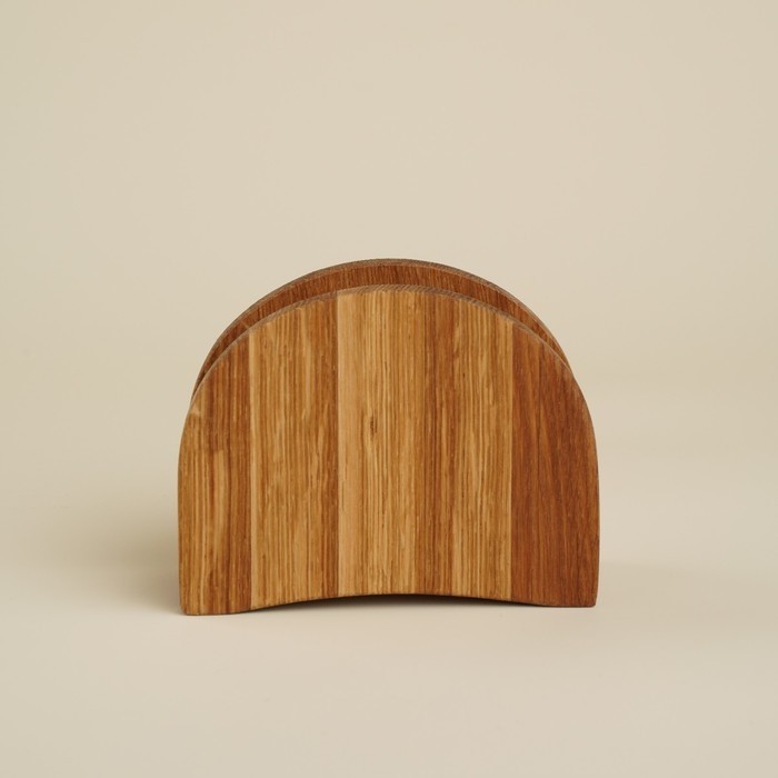 Салфетница деревянная SL Home, 12×9 см, дуб